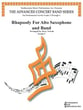 Rhapsody for Alto Saxophone and Band Concert Band sheet music cover